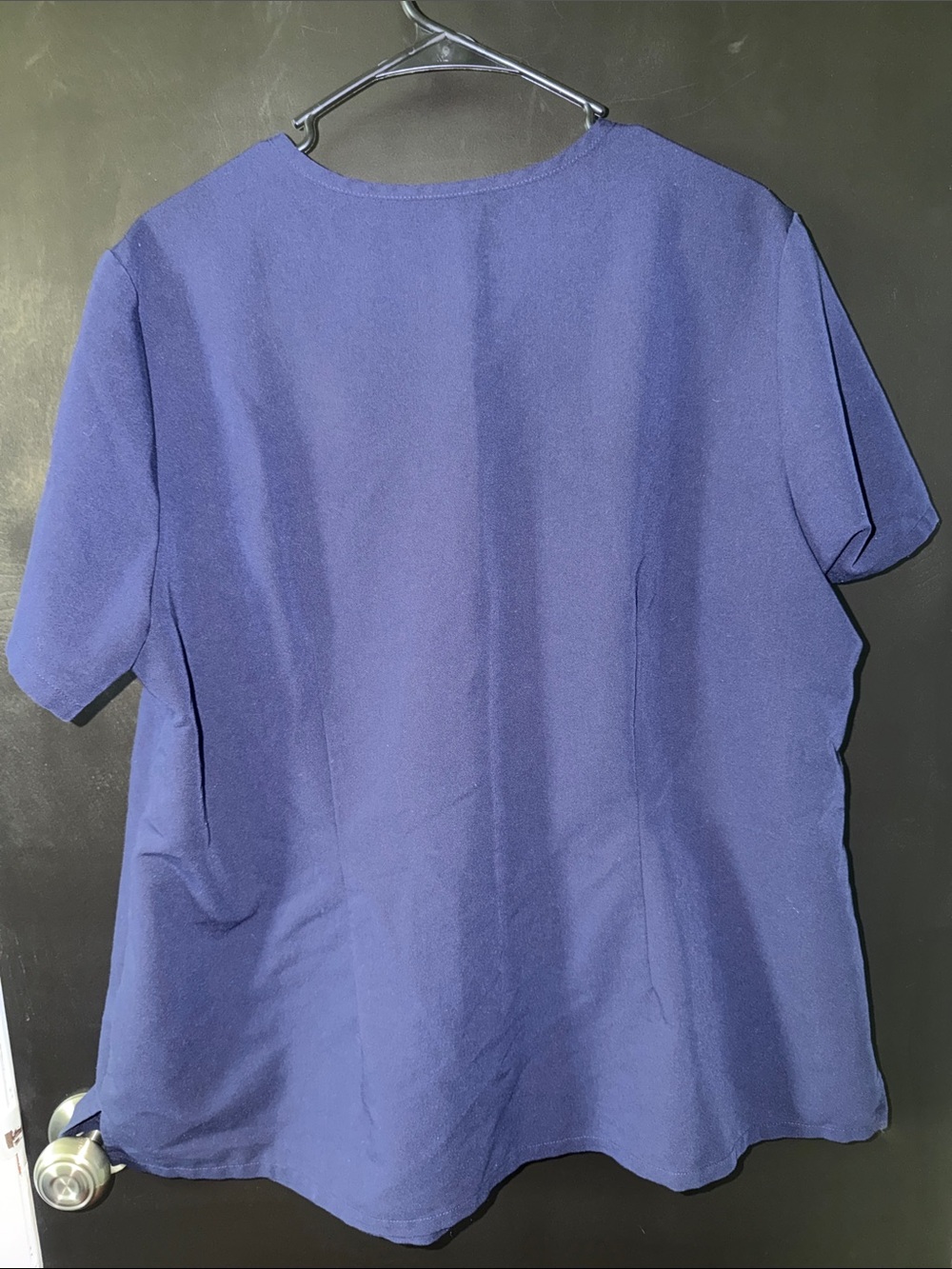 FIGS Womens Deep Blue V-Neck Scrub Top - Picture 2 of 3